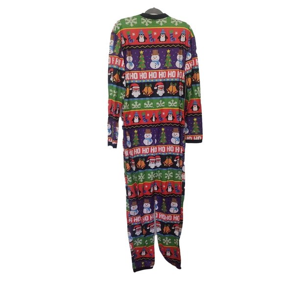 MakerWear Ugliest Christmas Sweater Pajama One Piece Unisex Size M - Picture 3 of 9